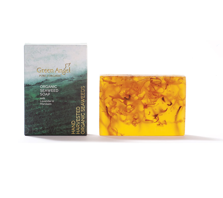 Greeb Angel Soap Seaweed & Lavender Oil